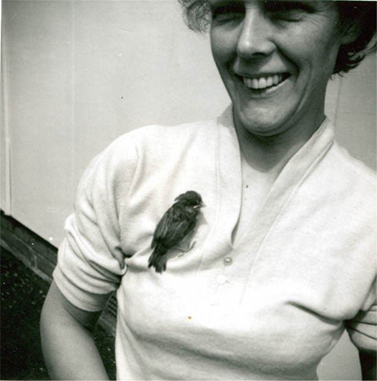 Edna-Corness-with-tame-sparrow