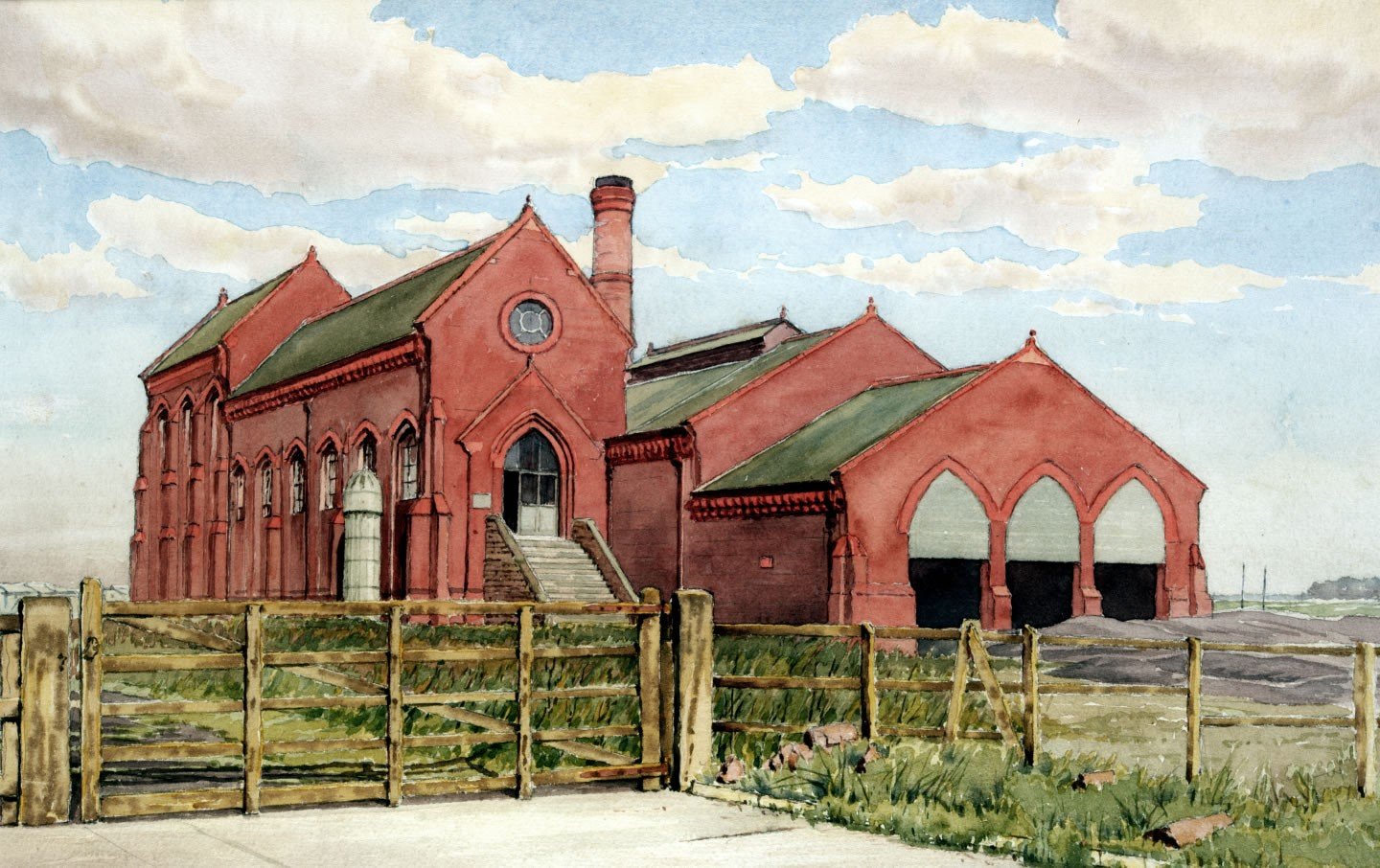 Belle-Vale-Pumping-Station-by-Alfred-H-Jones-1948