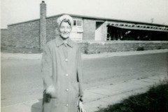 Mrs-Carey-Braehurst-Rd-going-to-work-at-Blue-Cap-Factory